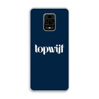 Topwijf Navy: Xiaomi Redmi Note 10 Lite Transparant Hoesje