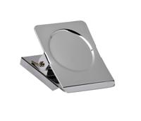 Papierklem maul magnetisch vierkant 40mm zilver | 12 stuks