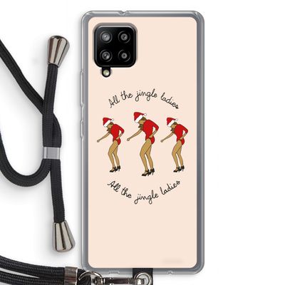 Jingle Ladies: Samsung Galaxy A42 5G Transparant Hoesje met koord