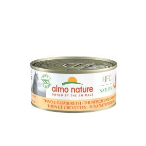 Almo Nature HFC Natural Tonijn en Garnalen natvoer kat (150 g) 24 x 150 g