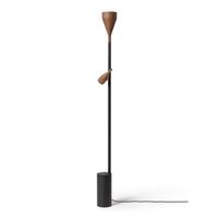 Hollands Licht Timber Vloerlamp - Zwart - Walnoot - thumbnail