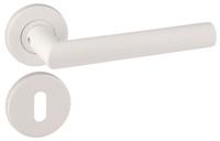 Trio paar op rnd rozet m/ sl. roz. wit