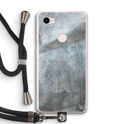 Grey Stone: Pixel 3 XL Transparant Hoesje met koord