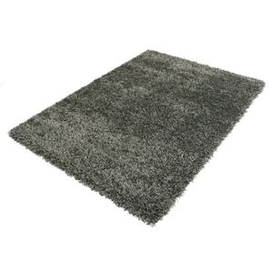 Hoogpolig vloerkleed shaggy Plus 959 5cm hoogte - grijs gemêleerd 80 x 150 cm