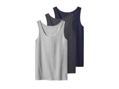 esmara Set van 3 dames hemden (Donkerblauw/grijs, XL (48/50))