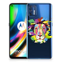 Motorola Moto G9 Plus Telefoonhoesje met Naam Lion Color