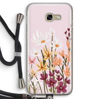 Painted wildflowers: Samsung Galaxy A5 (2017) Transparant Hoesje met koord