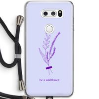 Be a wildflower: LG V30 Transparant Hoesje met koord