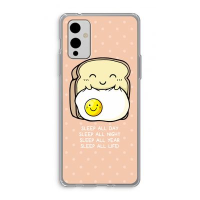 Sleep All Day: OnePlus 9 Transparant Hoesje