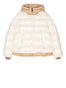 Moncler Enfant doudoune à effet superposé - Blanc