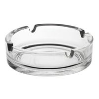 Asbak - glas - D11 cm - transparant - voor binnen en buiten Asbak - glas - D11 cm - transparant - voor binnen en buiten