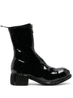 Guidi laminated leather boots - Noir