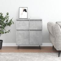 Dressoir 60x35x70 cm bewerkt hout betongrijs