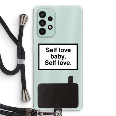Self love: Samsung Galaxy A52s 5G Transparant Hoesje met koord