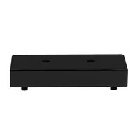 Zwarte rechthoek meubelpoot 3,5 cm - thumbnail