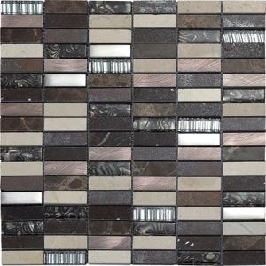 Mozaïek tegels Safari Luipaard 30x30 - Rechthoek Wandtegels Glas