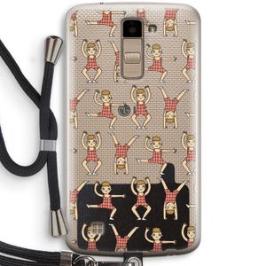 Gymboys: LG K10 (2016) Transparant Hoesje met koord