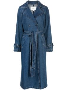 Reformation trench Hayes en jean - Bleu