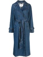 Reformation trench Hayes en jean - Bleu - thumbnail