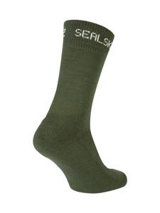 Sealskinz Suffield Solo Merino fietssok olive unisex M