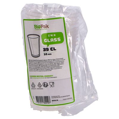 Duni Plastic Glazen 39cl 10 Stuks