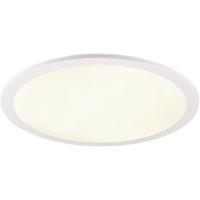 LED Plafondlamp 20W Natuurlijk Wit 4000K | Rond Mat Wit Kunststof