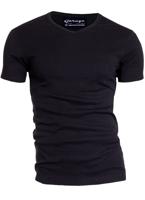 Garage Semi Bodyfit T-shirt V-neck Basic T-shirts Black Garage Semi Bodyfit T-shirt V-neck Basic T-shirts Black