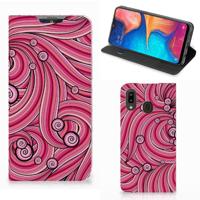 Samsung Galaxy A30 | Bookcase | Swirl Pink