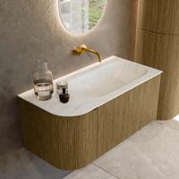 Badmeubel Mondiaz Kurve-Dlux | 95 cm cm | Meubelkleur Dusk | Wastafelkleur Opalo | Solid surface | Wasbak rechter zijde spoelbak | Zonder kraangat(en) Badmeubel Mondiaz Kurve-Dlux | 95 cm cm | Meubelkleur Dusk | Wastafelkleur Opalo | Solid surface | Wasbak rechter zijde spoelbak | Zonder kraangat(en)