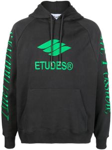 Etudes hoodie Racing Eco à logo brodé - Noir