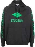 Etudes hoodie Racing Eco à logo brodé - Noir - thumbnail