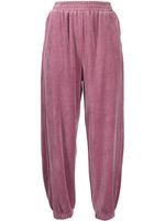 STUDIO TOMBOY pantalon de jogging crop en velours - Rose - thumbnail