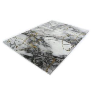 Vintage Vloerkleed - Marmer Look - Craft 23270-296 Grijs-Goud-120 x 170 cm
