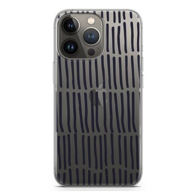 Moroccan stripes: iPhone 13 Pro Transparant Hoesje