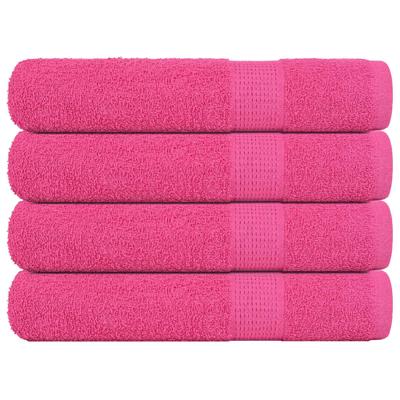 VidaXL Saunahanddoeken 4 st 80x200 cm 360 g/m² 100% katoen roze