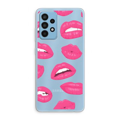 Bite my lip: Samsung Galaxy A52 Transparant Hoesje