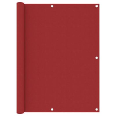 VidaXL Balkonscherm 120x600 cm oxford stof rood