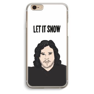 Let It Snow: iPhone 6 / 6S Transparant Hoesje