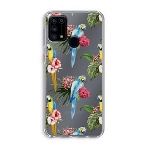 Kleurrijke papegaaien: Samsung Galaxy M31 Transparant Hoesje