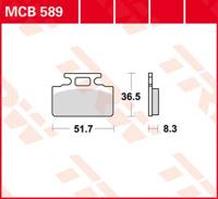TRW Remblokken, en remschoenen voor de moto, MCB589 Allround organisch