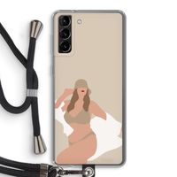 One of a kind: Samsung Galaxy S21 Plus Transparant Hoesje met koord