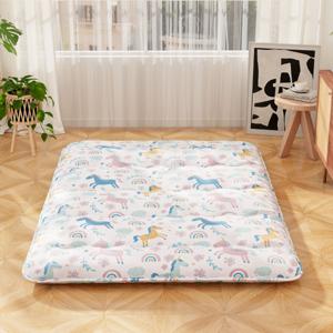 Japans Futonmatras met Wasbare Hoes &Amp Draagtas Tatamimat Kleurrijk 140 x 200 cm