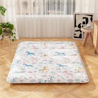 Japans Futonmatras met Wasbare Hoes &Amp Draagtas Tatamimat Kleurrijk 140 x 200 cm