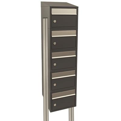 Stoer! Brickset 5-Hoog Met Dak Op Statief Antraciet - 40215065_1x5ds