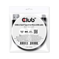 CLUB3D CAC-1408 USB-kabel 1 m USB 3.2 Gen 1 (3.1 Gen 1) USB A Micro-USB B Zwart