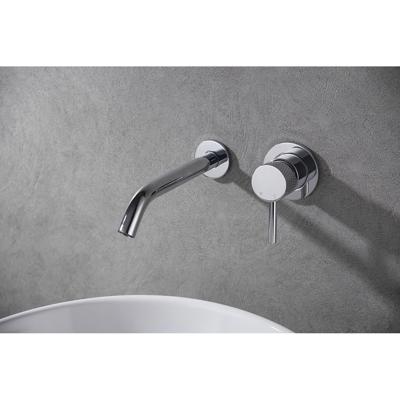 Wiesbaden Ribbd Eenhendel Wastafelkraan - Inbouw Compleet - Chroom