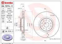 Remschijf BREMBO, Remschijftype: Binnen geventileerd, u.a. für Lancia, Alfa Romeo