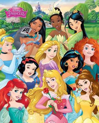 Poster Disney Princess I Am a Princess 40x50cm