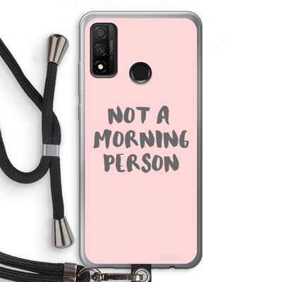 Morning person: Huawei P Smart (2020) Transparant Hoesje met koord