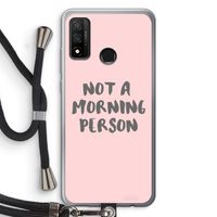 Morning person: Huawei P Smart (2020) Transparant Hoesje met koord